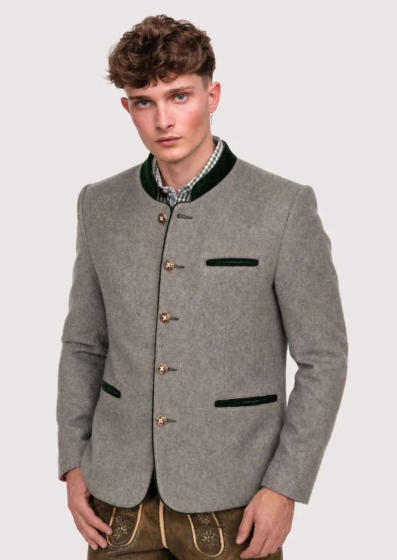 Mens Premium Grey Cultural Jacket