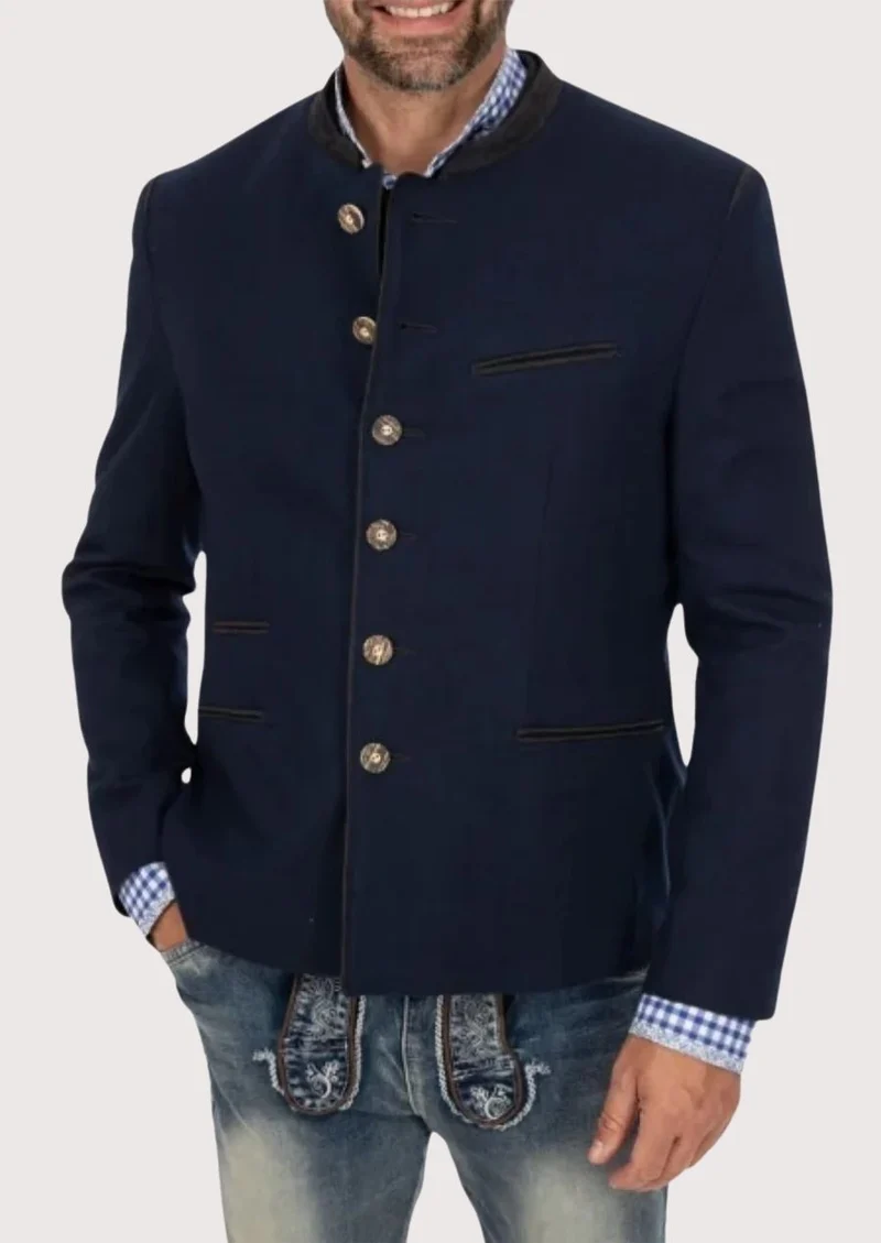 Mens Bavarian Navy Classic Jacket