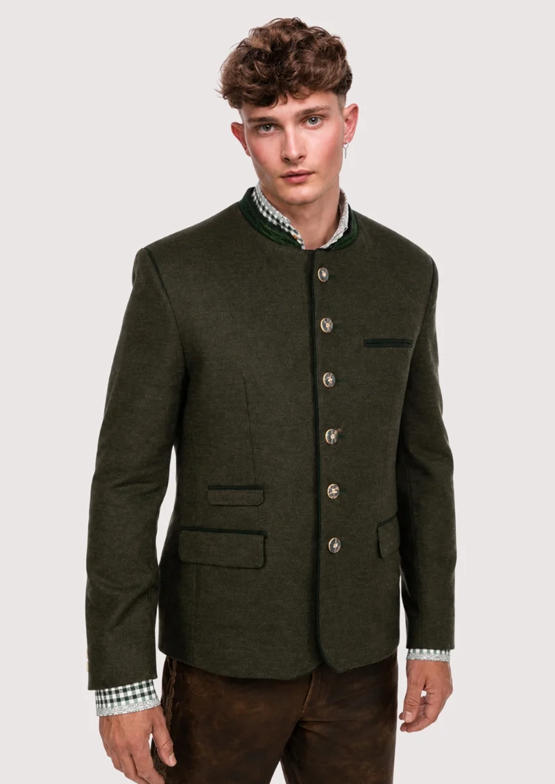 Mens Heritage Olive Formal Jacket