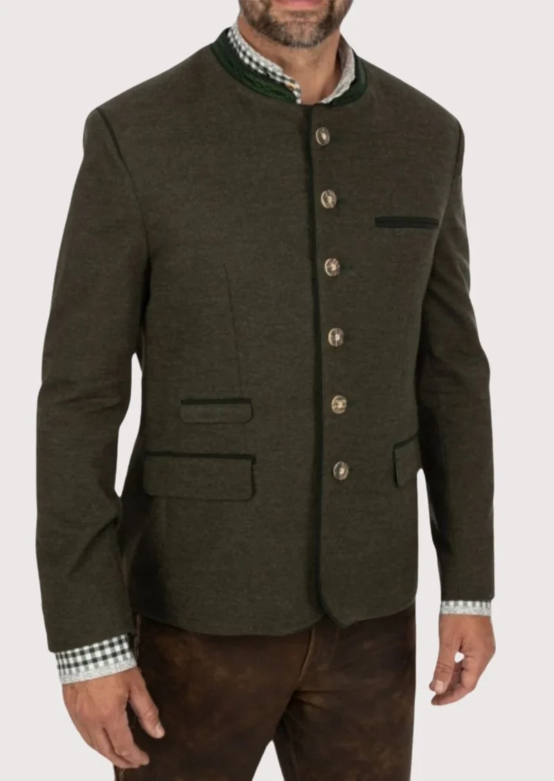 Mens Heritage Olive Formal Jacket
