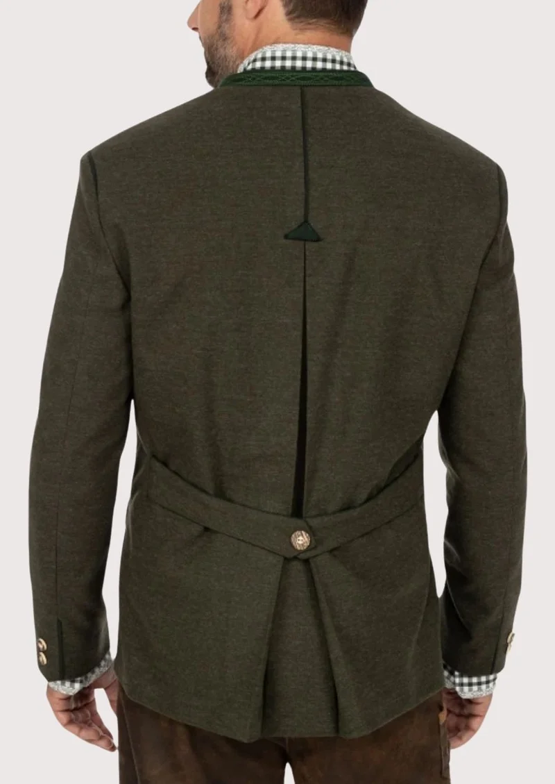 Mens Heritage Olive Formal Jacket