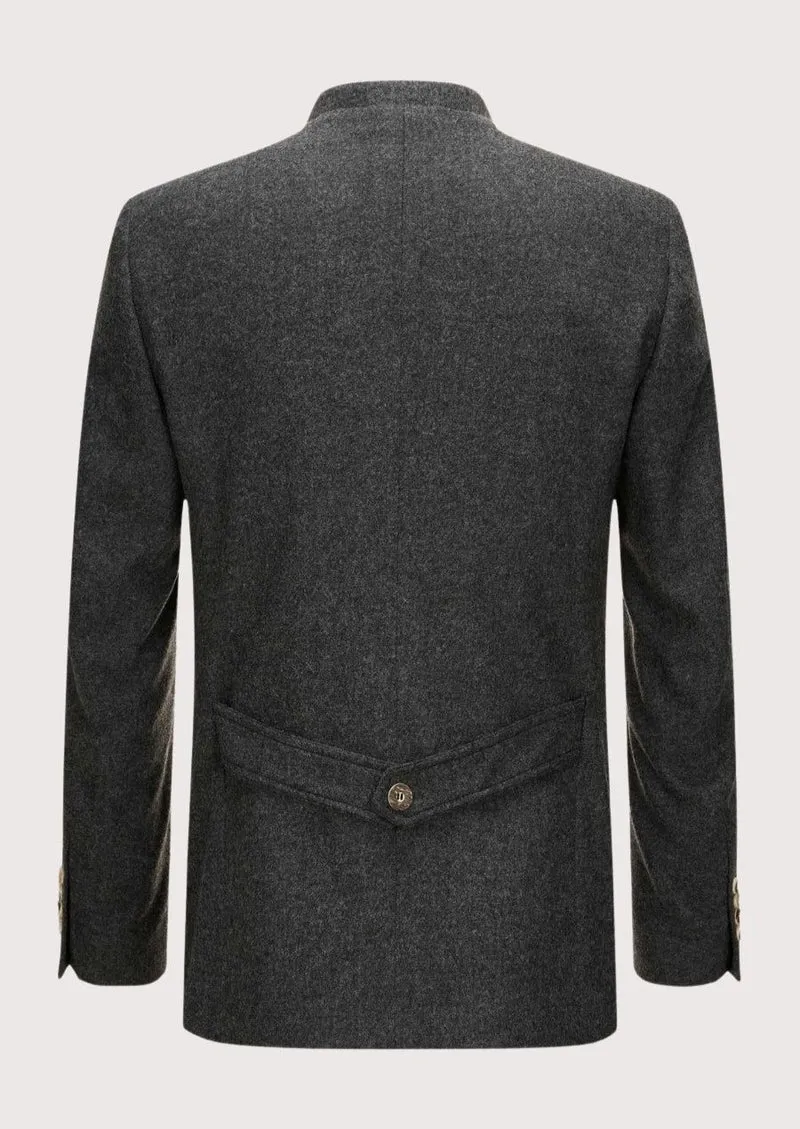 Mens Vintage Charcoal Classic Coat