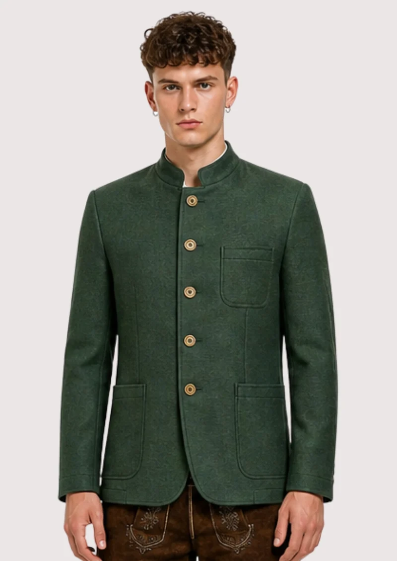 Mens Traditional Green Fit Jacket