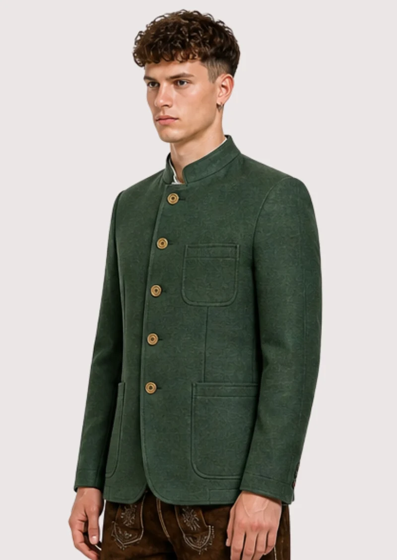 Mens Traditional Green Fit Jacket