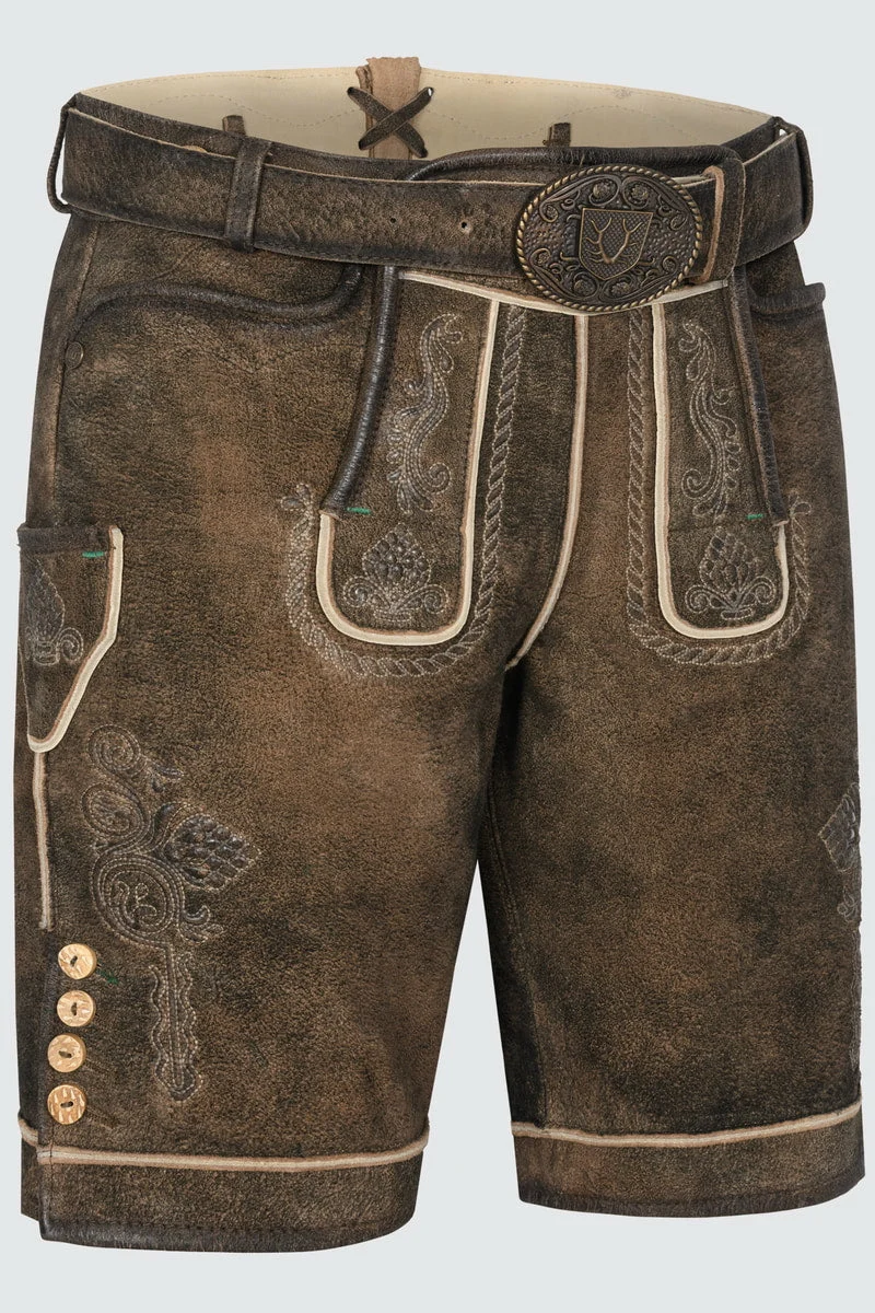 Kruger Men's Lederhosen "Waris" brown