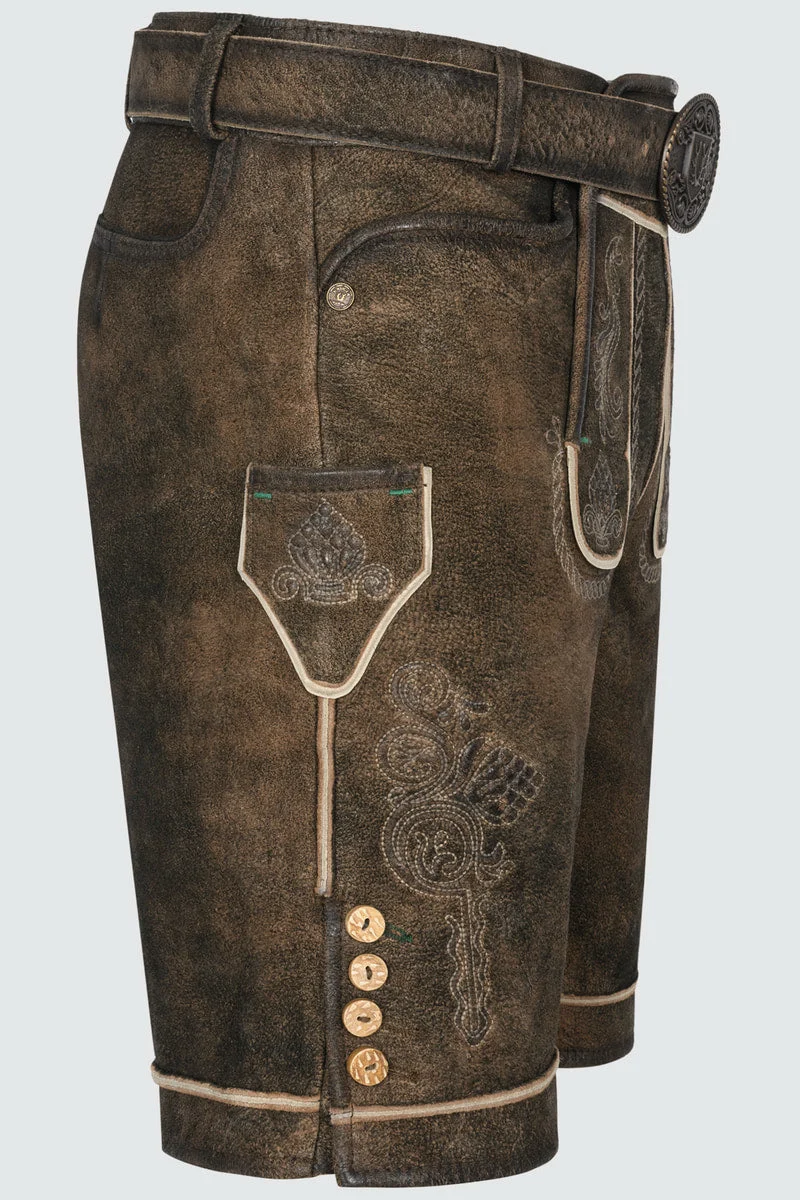 Kruger Men's Lederhosen "Waris" brown