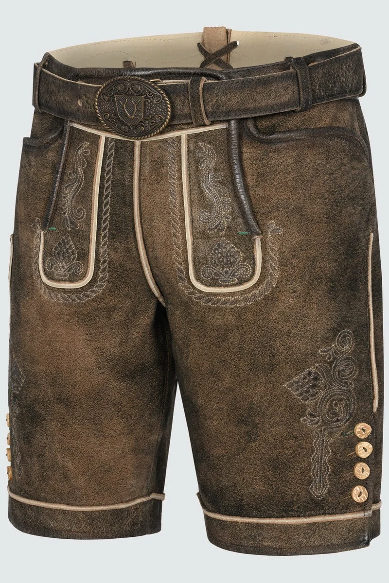 Kruger Men's Lederhosen "Waris" brown