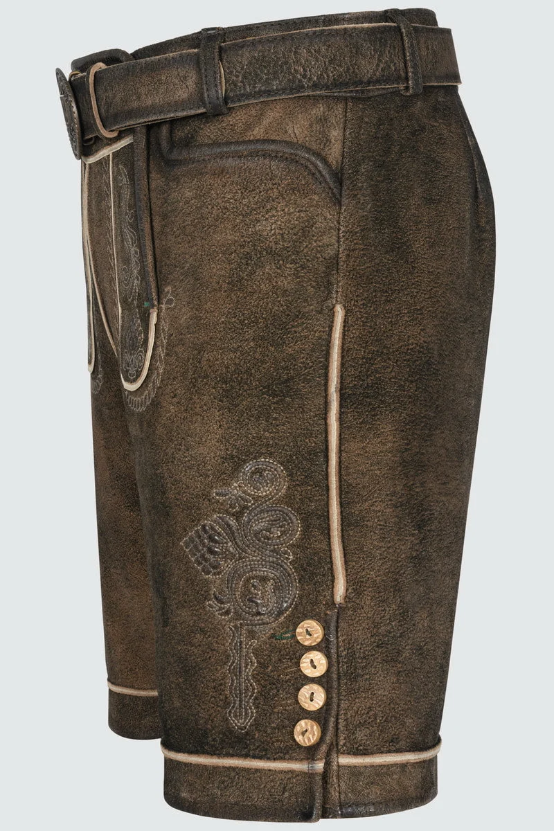 Kruger Men's Lederhosen "Waris" brown
