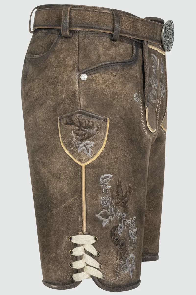 Kruger Men's Lederhosen "Ulli" brown/tan