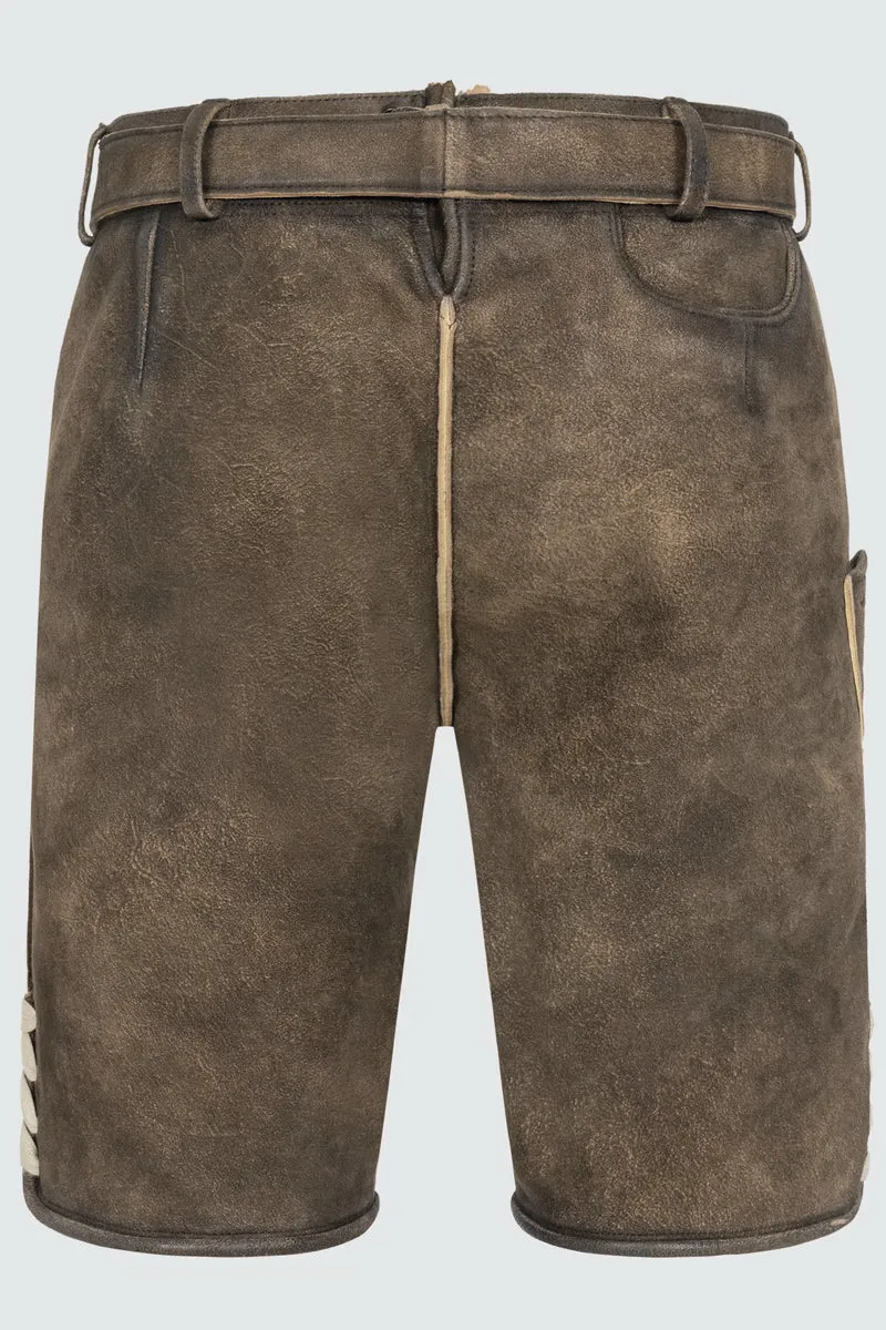 Kruger Men's Lederhosen "Ulli" brown/tan