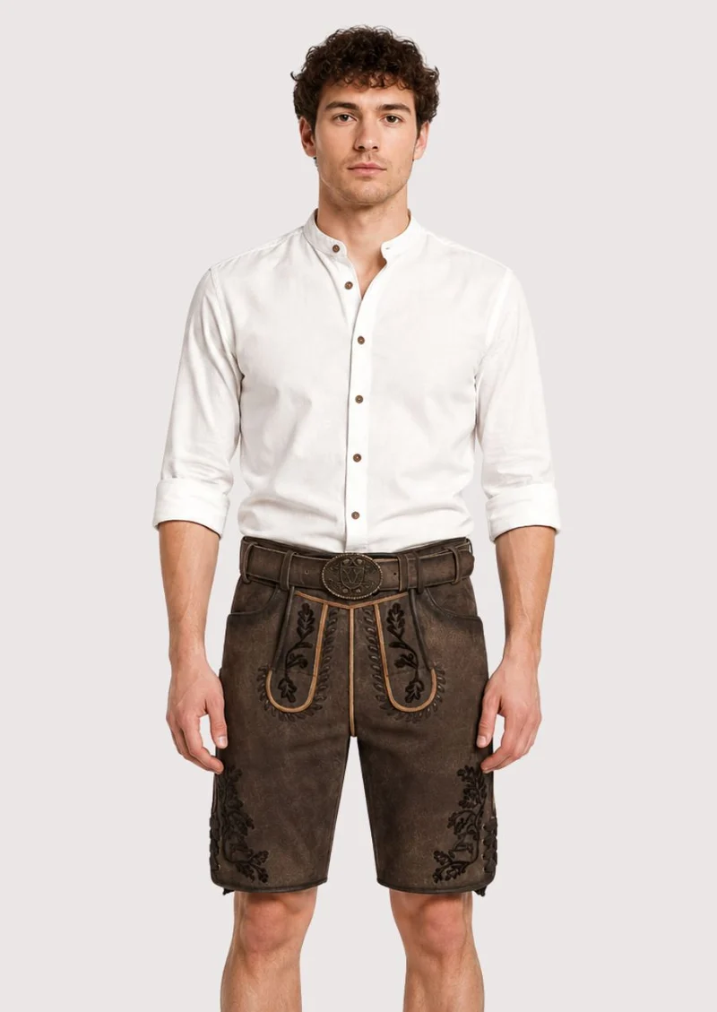 Men’s Weathered Oak Lederhosen