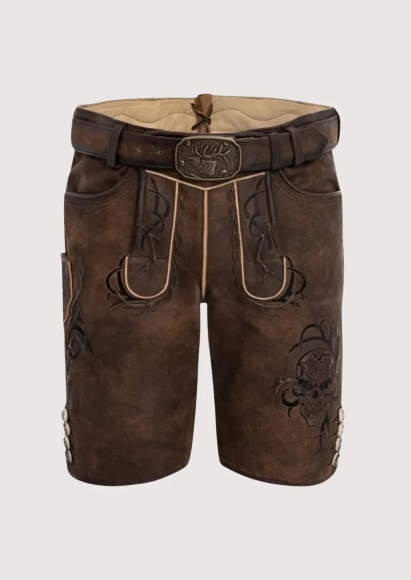 Men's Bavarian Night Hunt Lederhosen Shorts