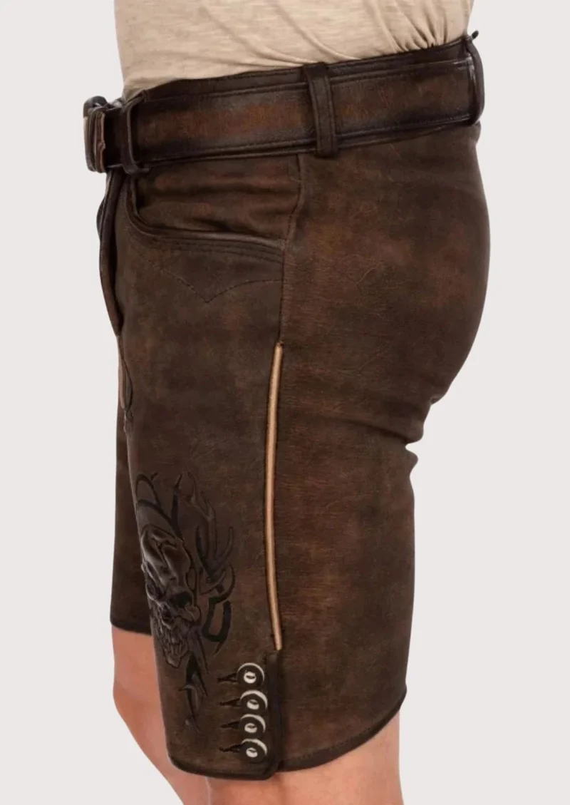 Men's Bavarian Night Hunt Lederhosen Shorts