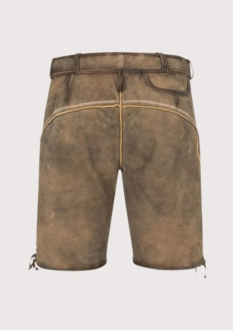 Men's Bavarian Dust Brown Lederhosen Shorts