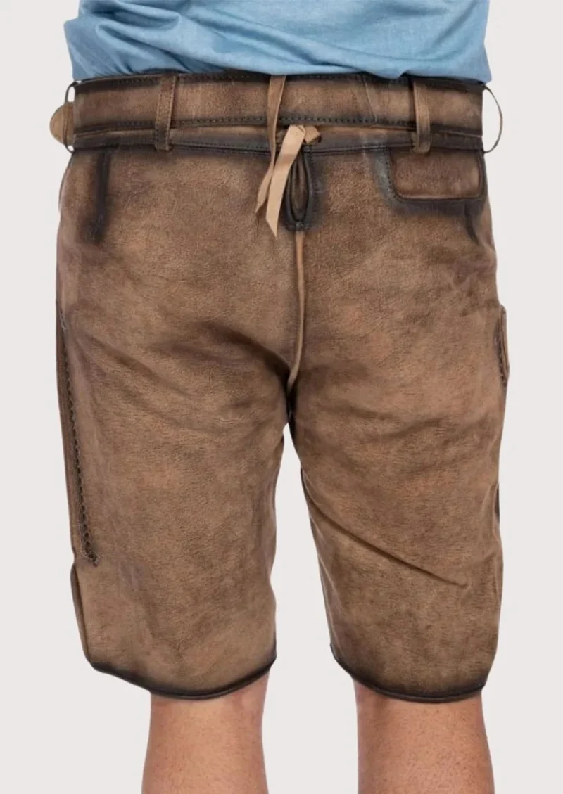 Mens Alpine Fawn Brown Lederhosen