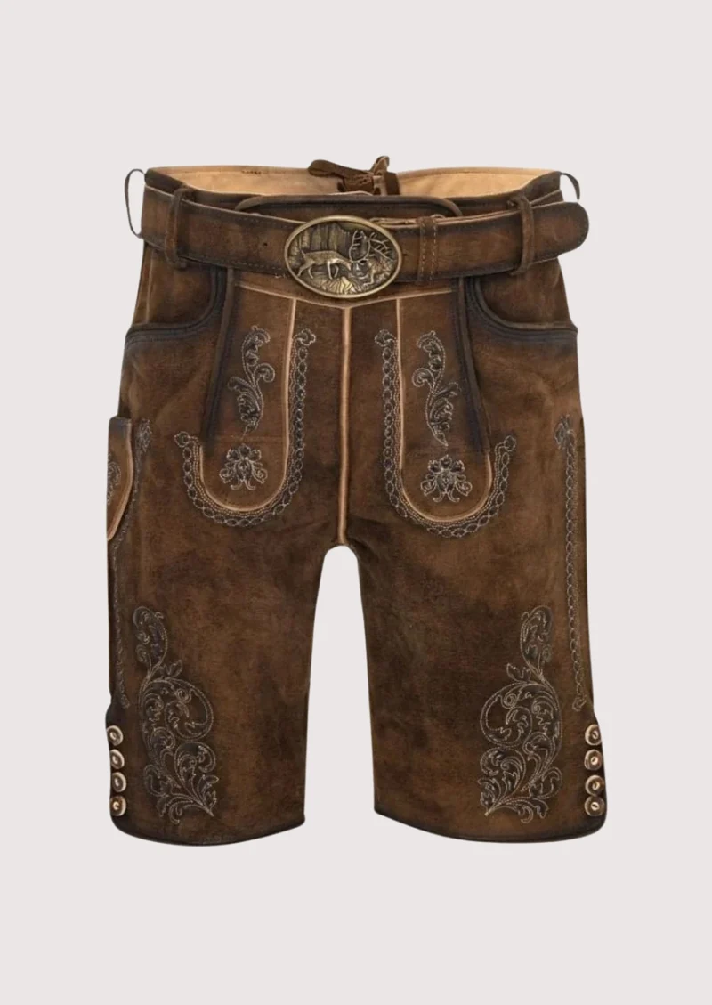 Mens Classic Hunt Brown Lederhosen