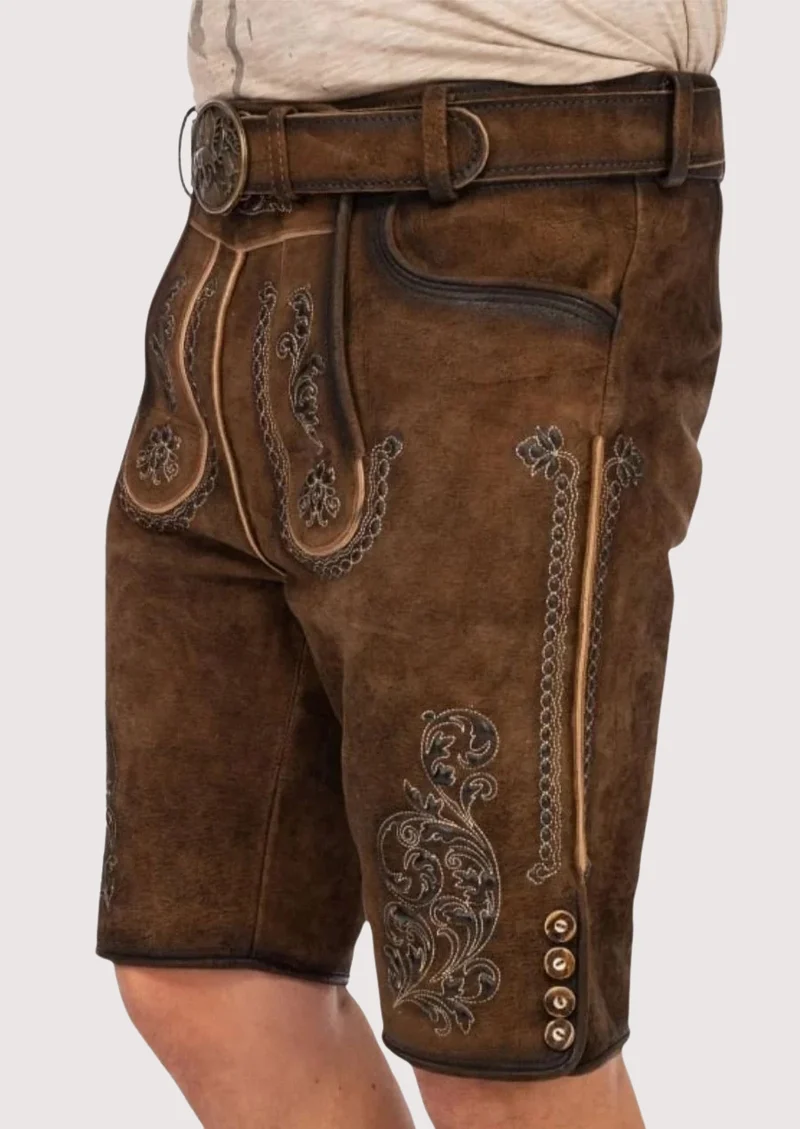 Mens Classic Hunt Brown Lederhosen