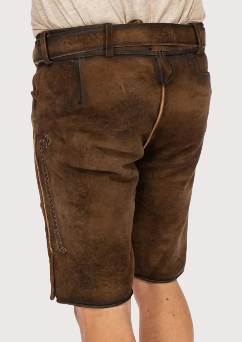 Mens Classic Hunt Brown Lederhosen