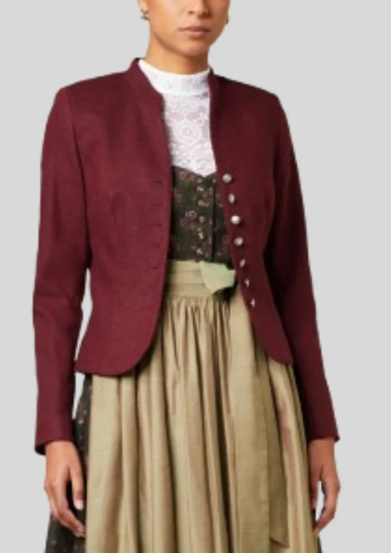 Womens Red Trachten Jacket