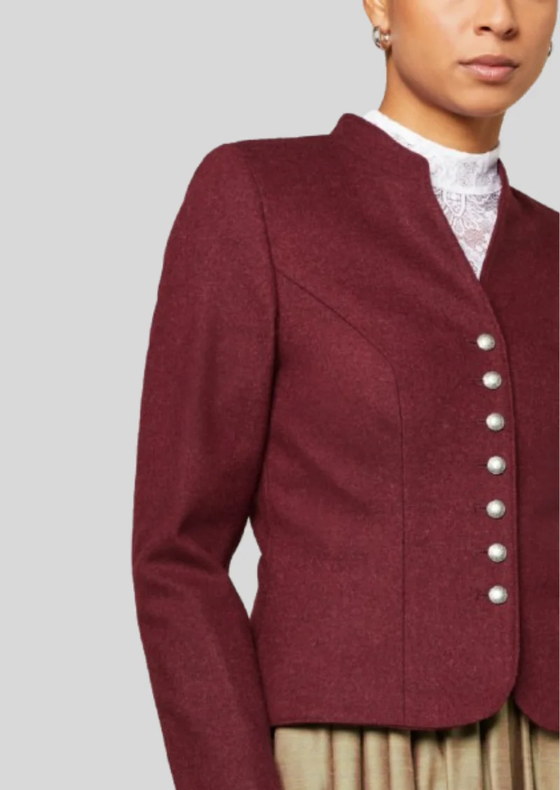 Womens Red Trachten Jacket