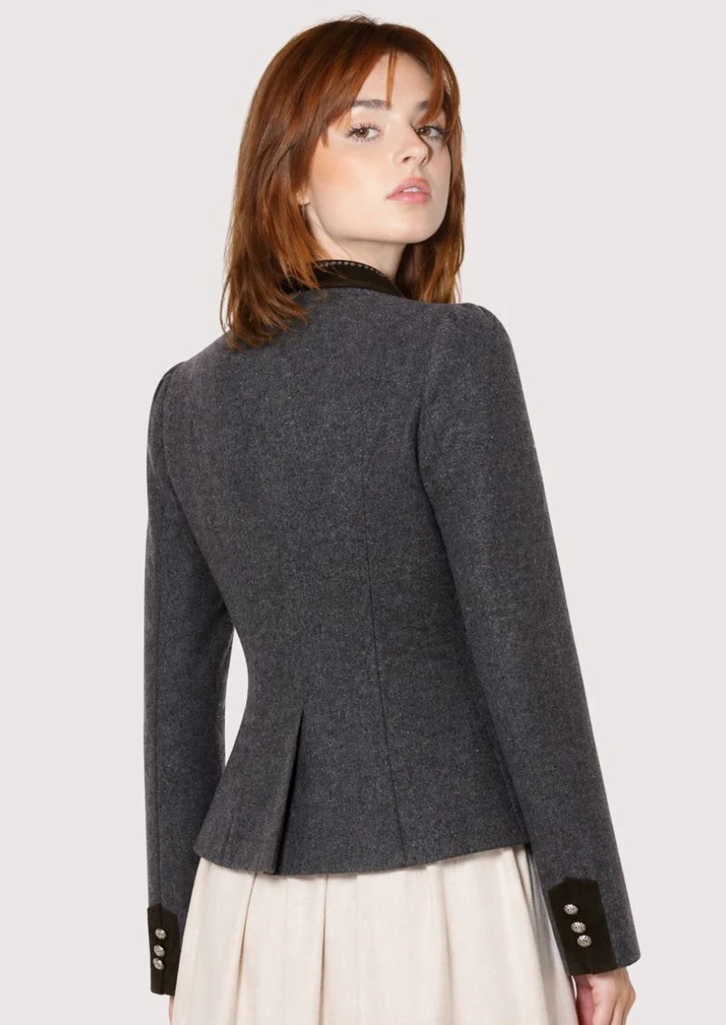 Womens Bavarian Dark Grey Trachten Jacket