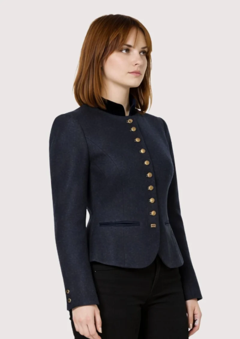 Womens Navy Tailored Jacket Style