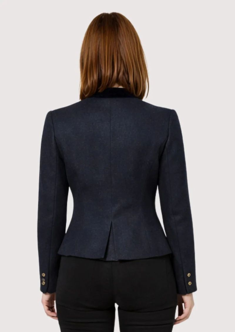 Womens Navy Tailored Jacket Style