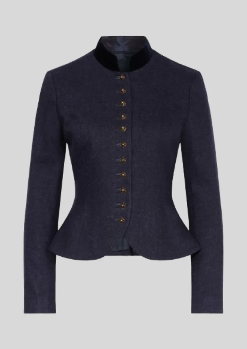 Womens Navy Tailored Jacket Style