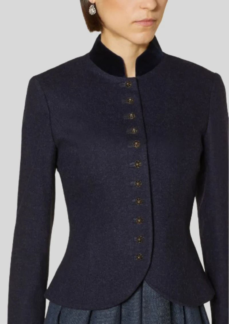 Womens Navy Tailored Jacket Style