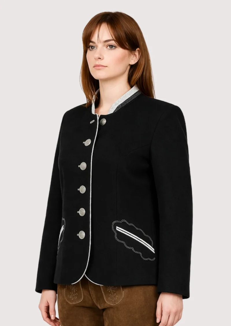 Women’s Black Trachten Jacket