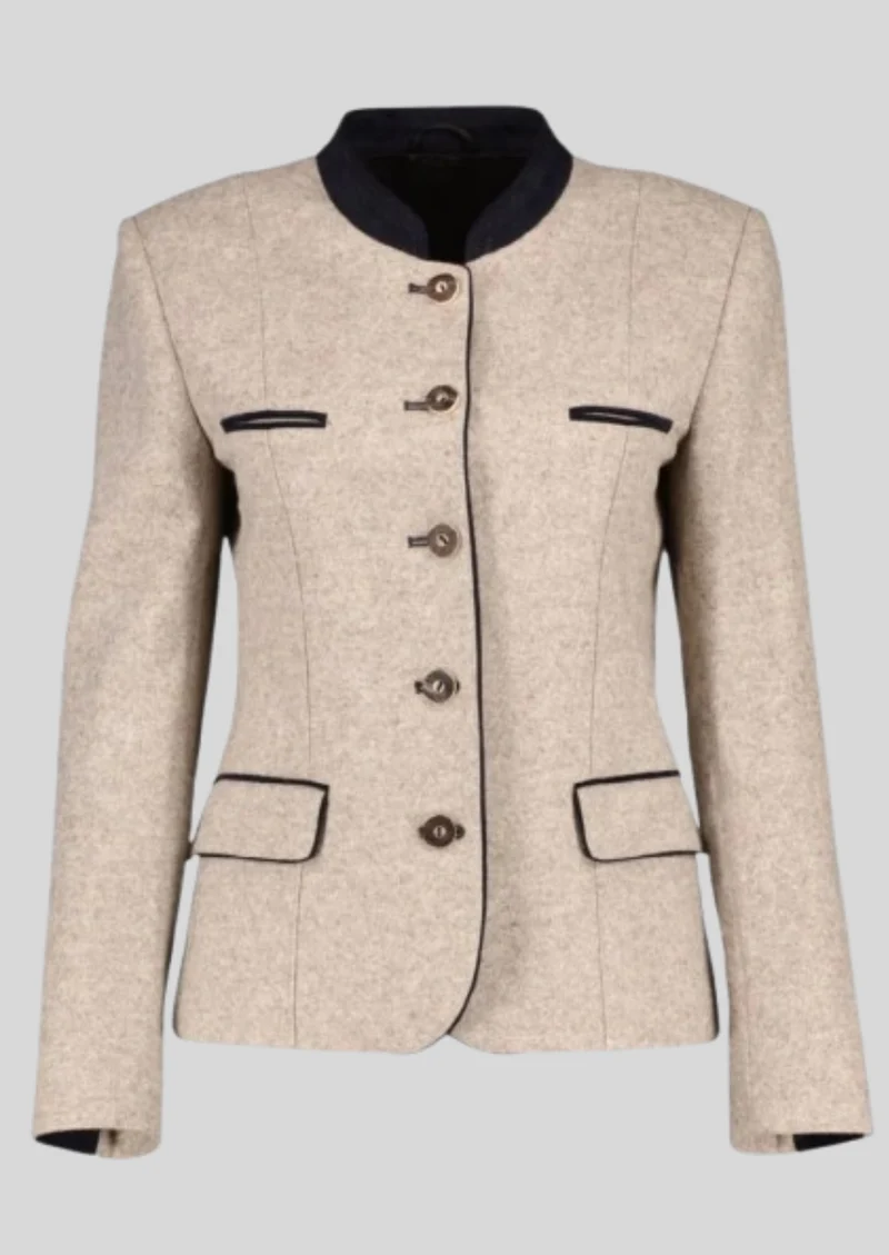 Women’s Beige Trachten Jacket Outfit