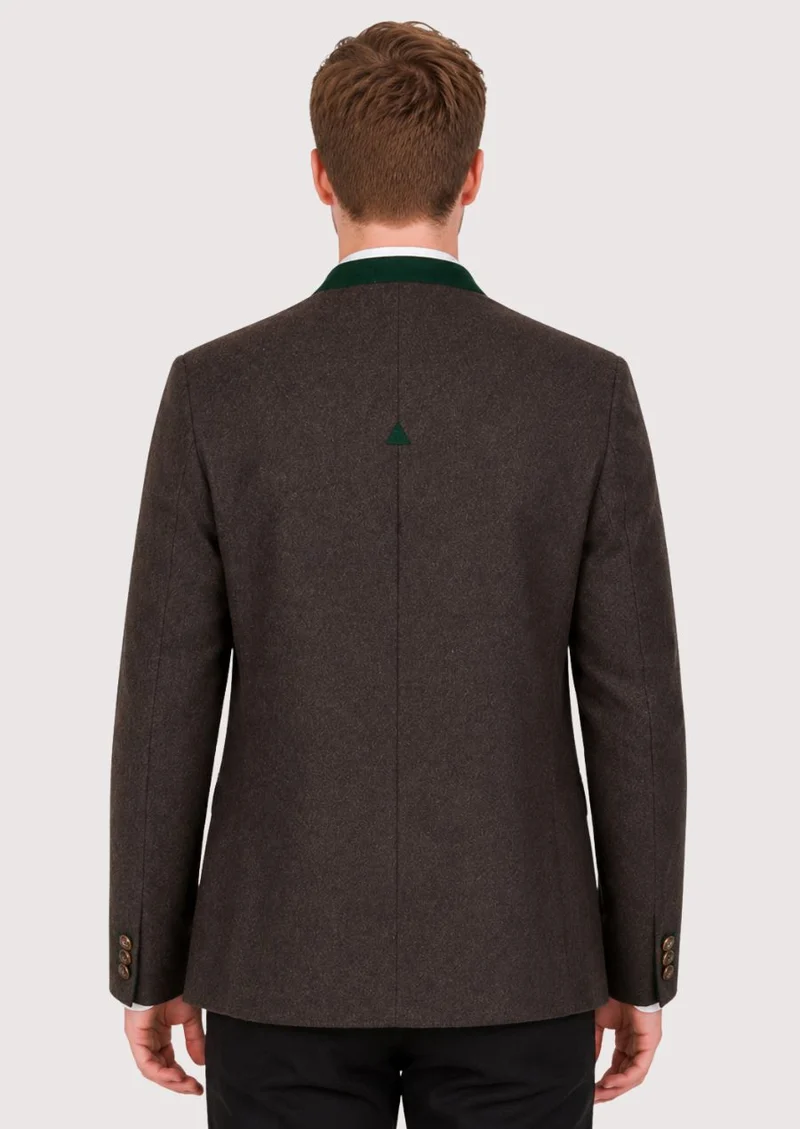 Mens Brown Bavarian Trachten Coat