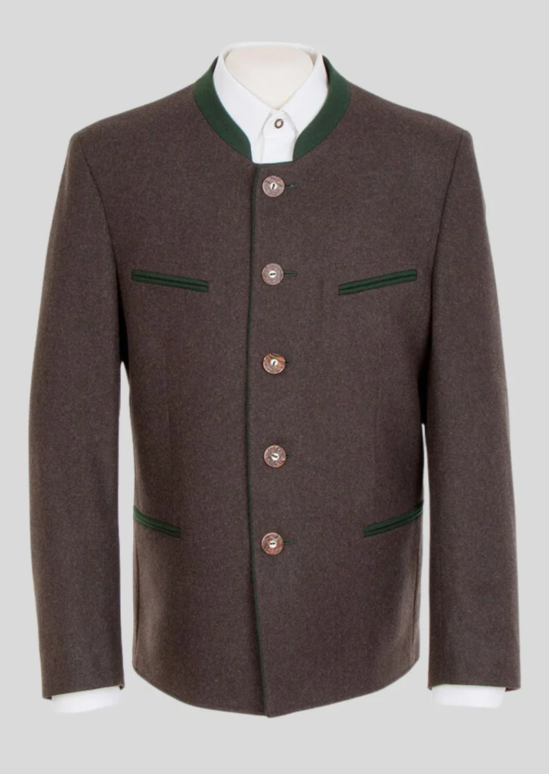 Mens Brown Bavarian Trachten Coat
