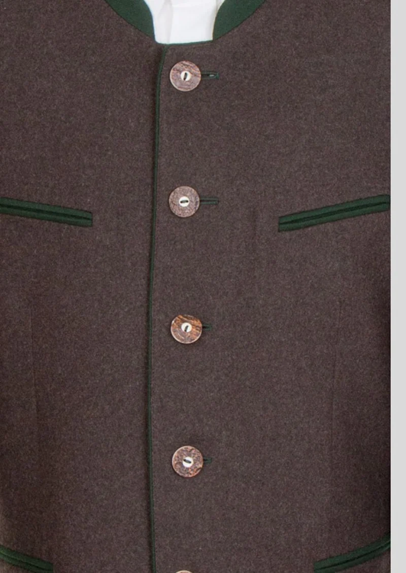Mens Brown Bavarian Trachten Coat