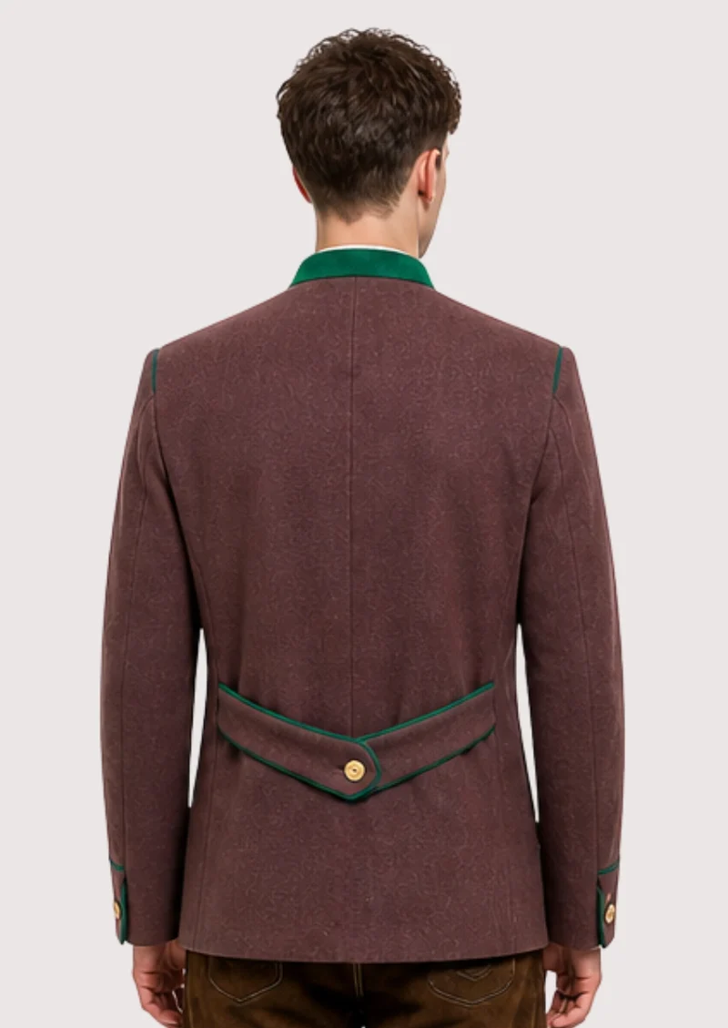 Mens Rustic Brown Trachten Jacket