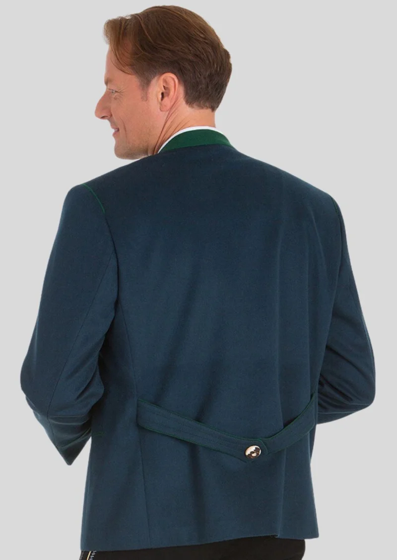 Mens Navy Bavarian Trachten Coat