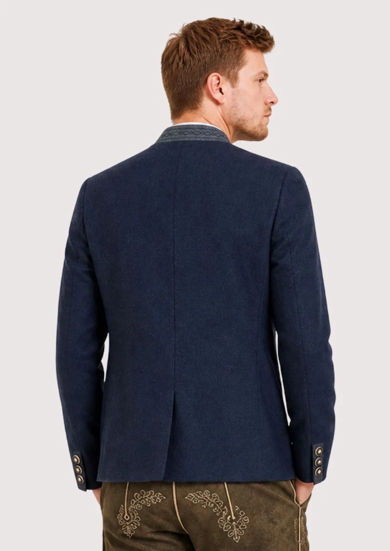 Mens Classic Navy Trachten Jacket