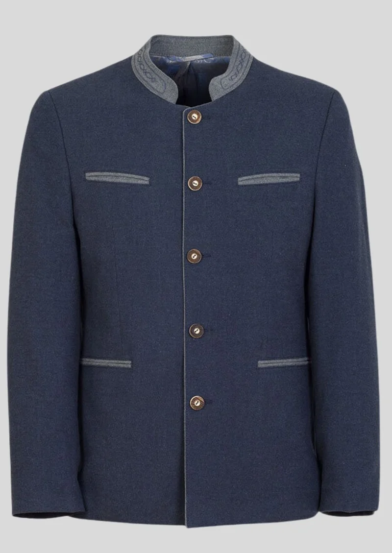 Mens Classic Navy Trachten Jacket