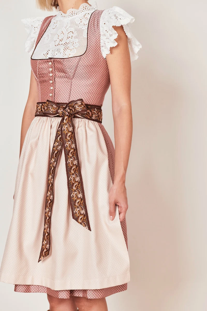 Julia Trentini Klara Midi Dirndl, Rose — 60cm