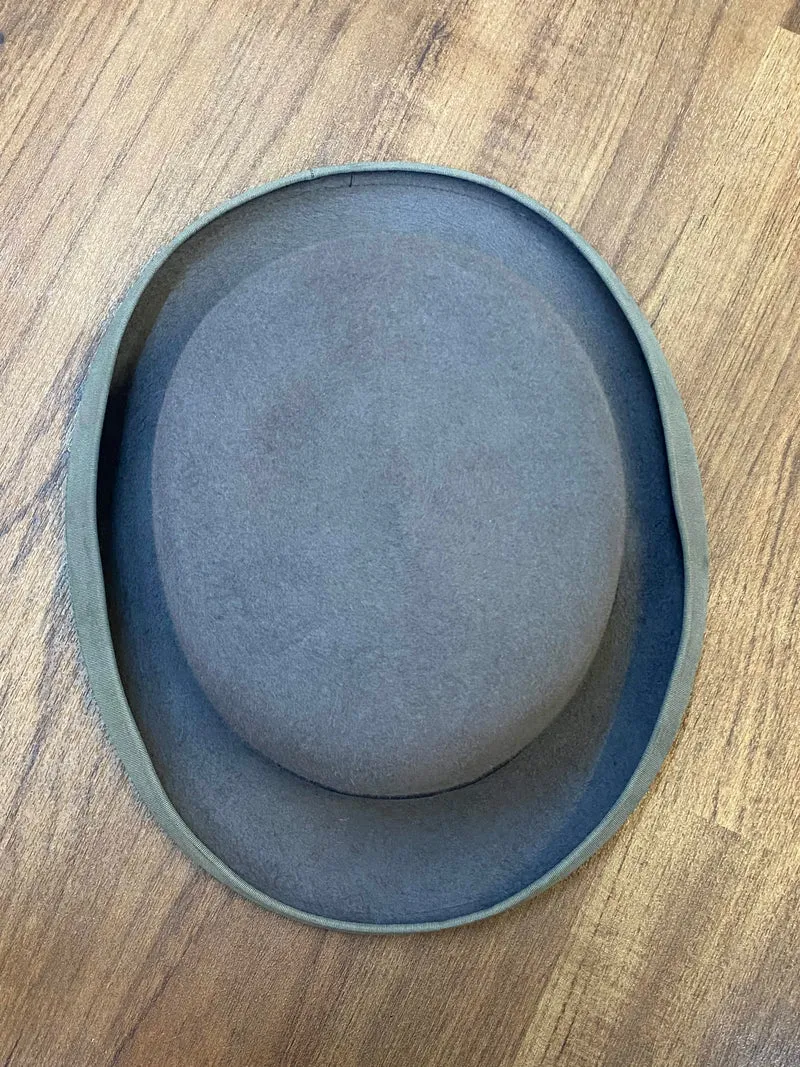 Graue Vintage Melone Gr. L – Weflor Bowler Hat aus Wolle