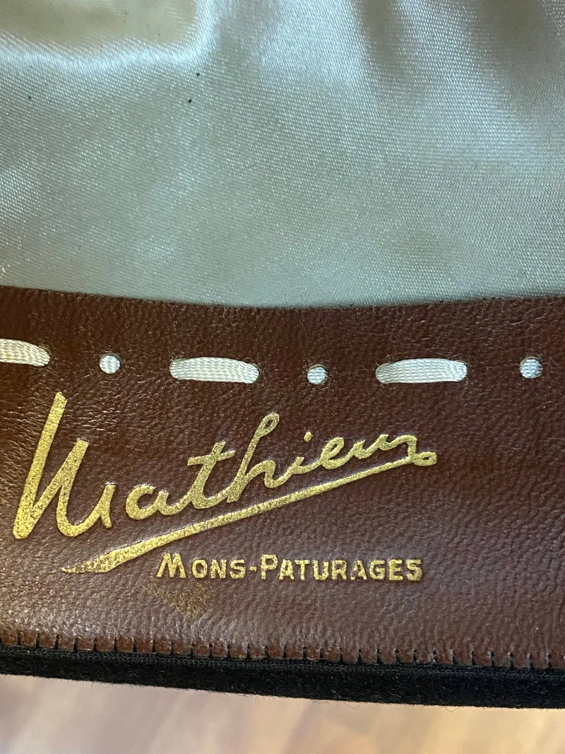 Schwarze Vintage Melone Viathier Gr. 55 – echter Bowler Hat