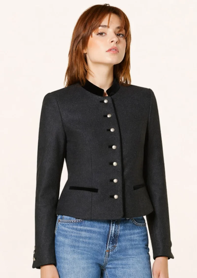 Womens Elegant Black Trachten