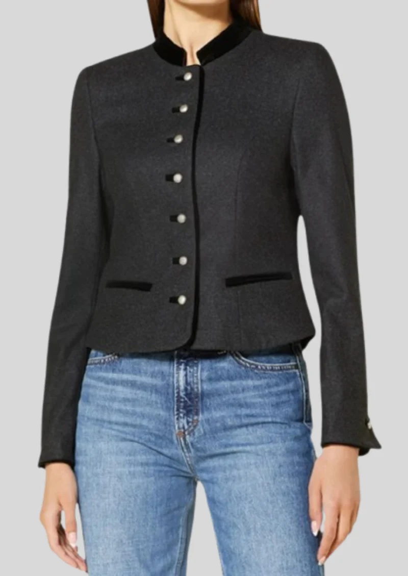 Womens Elegant Black Trachten