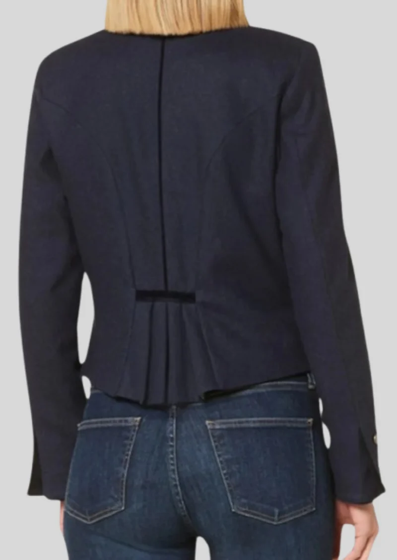Womens Navy Trachten Wool Jacket