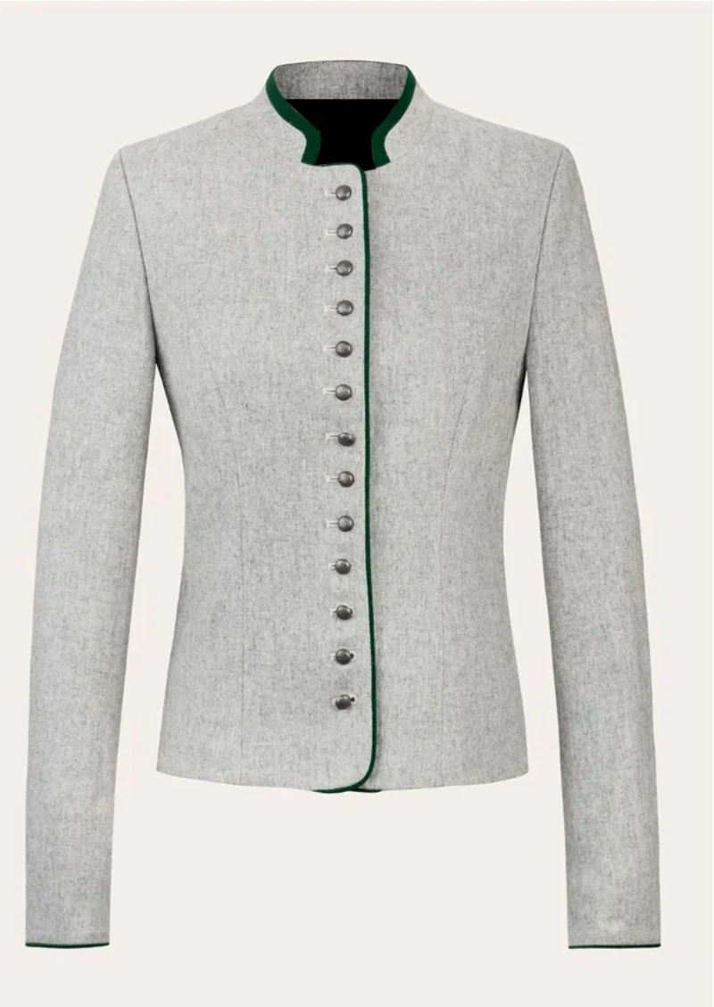 Womens Light Grey Trachten Jacket
