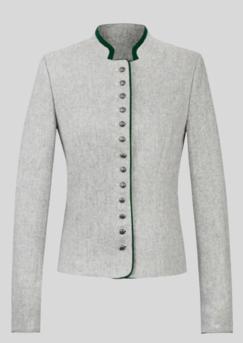 Womens Light Grey Trachten Jacket