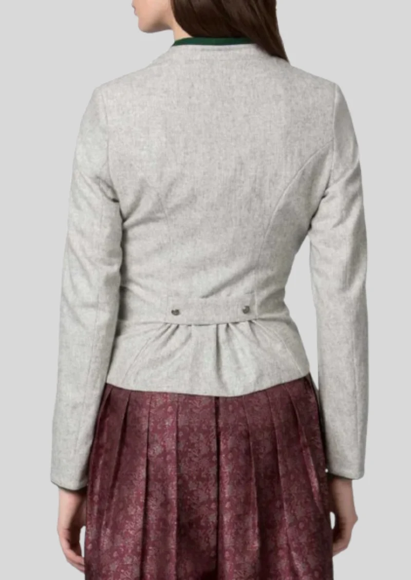 Womens Light Grey Trachten Jacket
