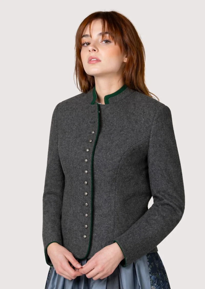 Womens Grey Trachten Jacket