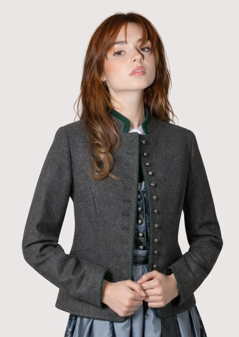 Womens Grey Trachten Jacket