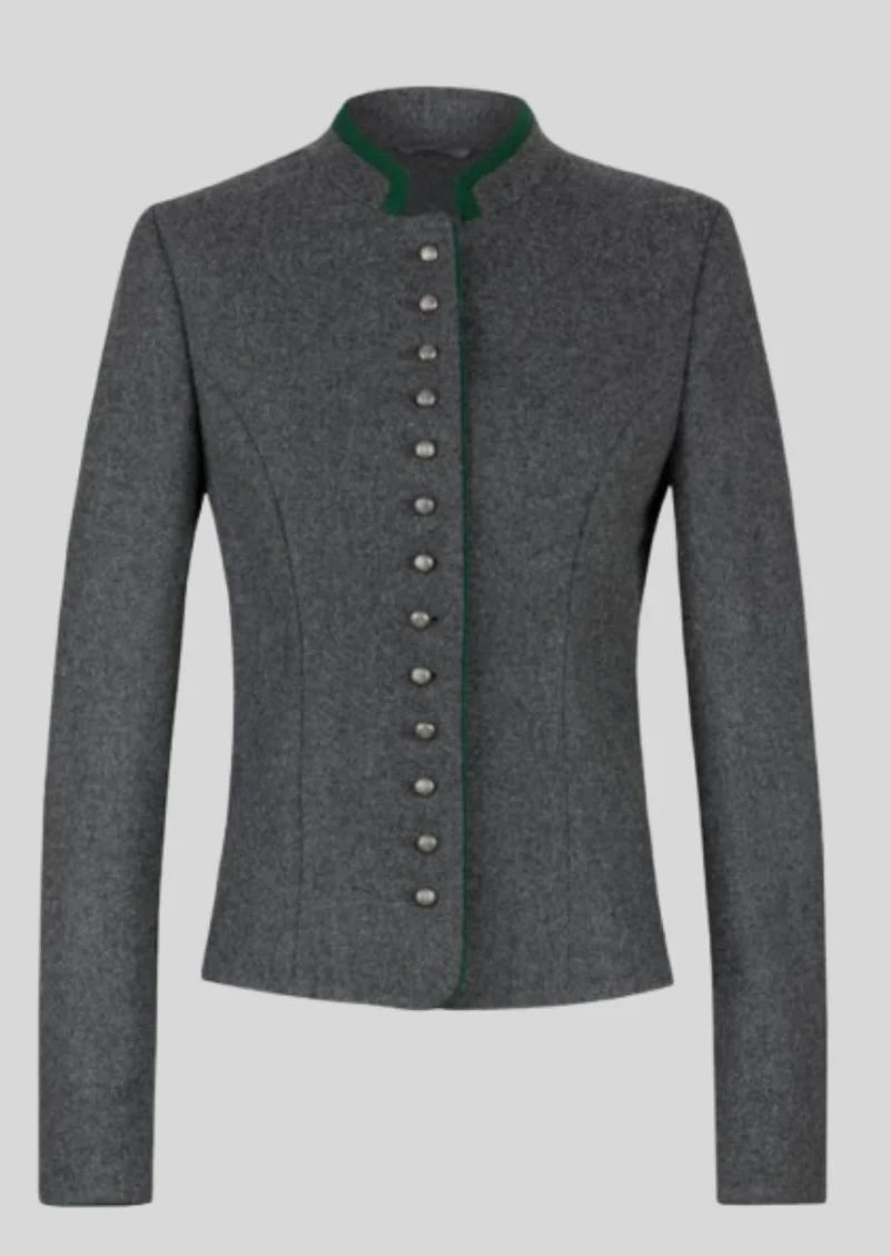 Womens Grey Trachten Jacket
